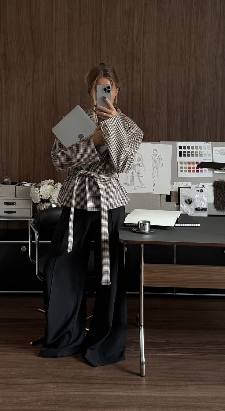 Creative director at work in a design studio surrounded by sketches and inspiration